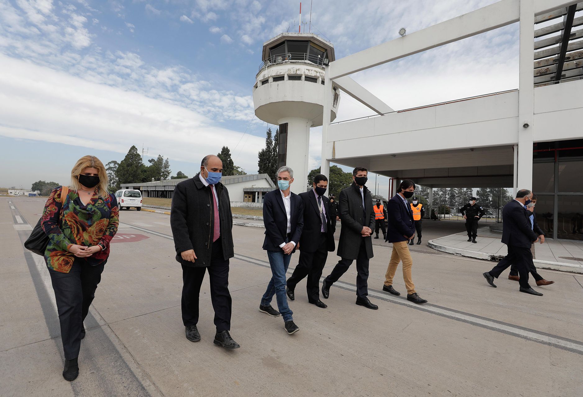 Visita de autoridades a Tucumán por remodelación de torre de control