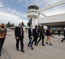 Visita de autoridades a Tucumán por remodelación de torre de control