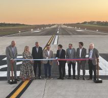 Inauguración de las obras en el aeropuerto de Posadas.